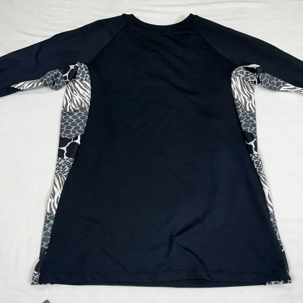 Private Island Hawaii Women Rash Guard Swimsuit Top Long Sleeve Shirt Yoga Beach